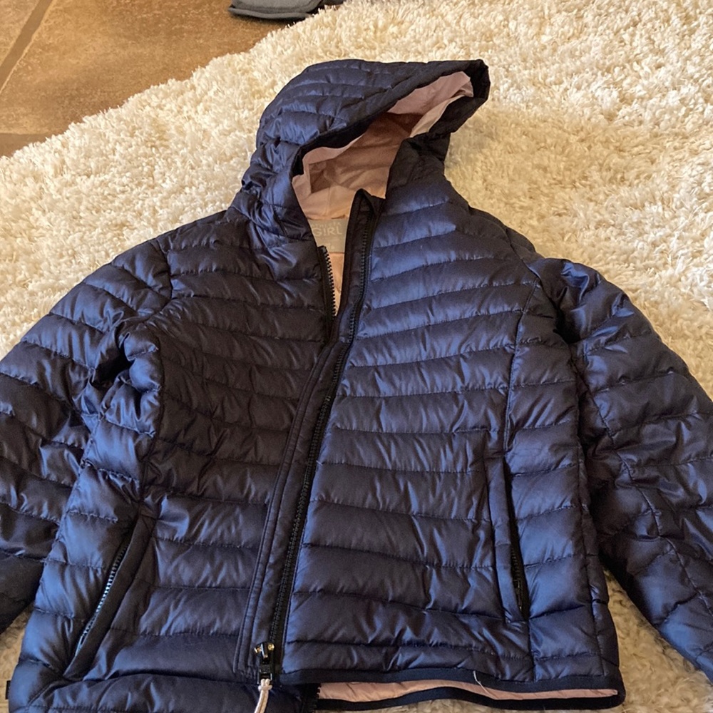 Athleta Girl Black Puffer Jacket